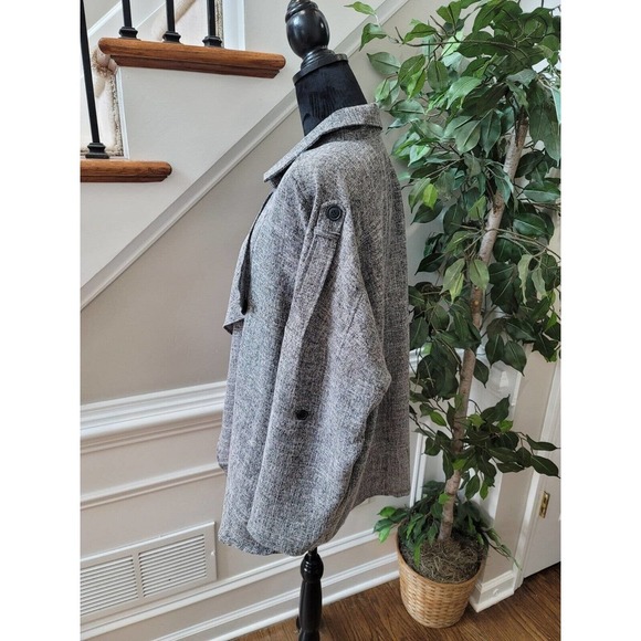 Orange Creek Women's Gray Polyester Long Sleeve Buttons Front Cardigan One Size - Picture 4 of 12